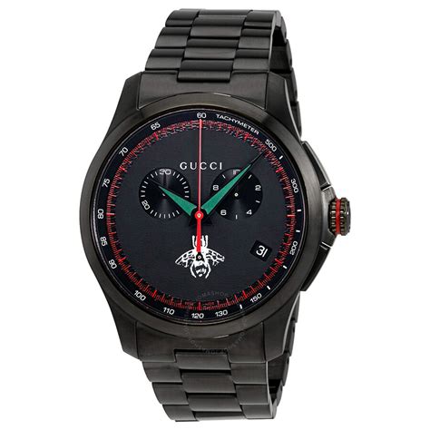 Men's G Timeless Black Chronograph Dial 